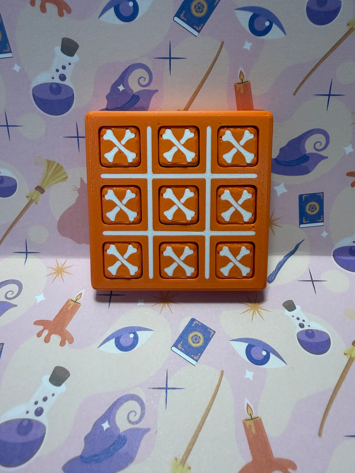 Halloween Tic Tac Toe Keychain