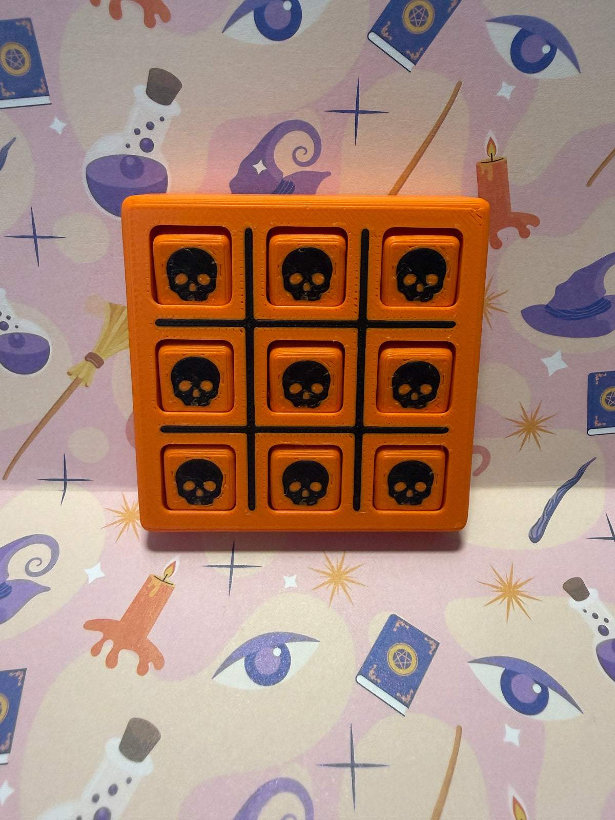 Halloween Tic Tac Toe Keychain